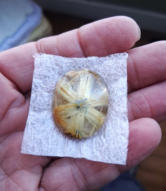 One of a Kind Star Rutilated Quartz 54 Cts