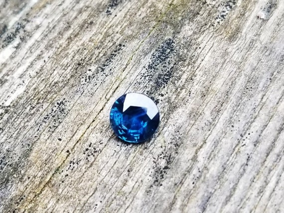 Peacock Blue Sapphire 6.5 mm Round Shape for Engagement Ring, September Birthstone for Jewelry Gift
