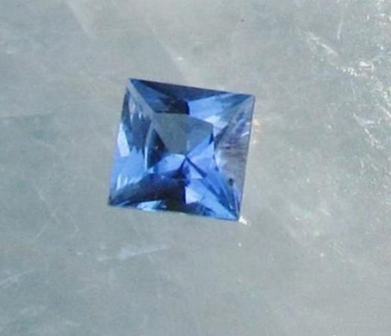 Princess Cut Blue Sapphire 4.6 MM Square