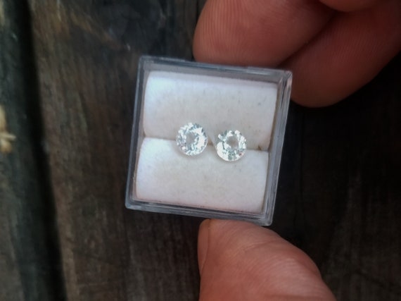 White Sapphire Pair for Earrings Gift for Her Birthday September Birthstone for Special Every Day Wear