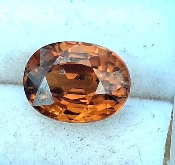 Natural Unique Color Zircon 10x7.6MM Oval December Gemstone
