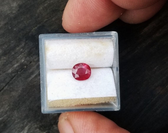 Natural Ruby July Birthstone for Engagement Ring, Unique Gemstone for Custom Made Jewelry, Free Shipping to North America