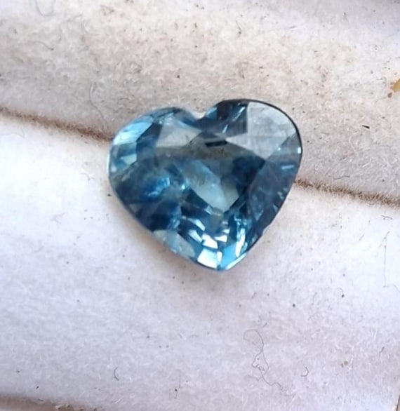 Natural Blue Montana Sapphire 1.61 Cts Heart Shape September Gemstone