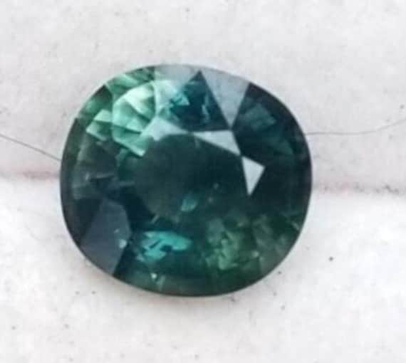 Natural Ceylon Cushion Blue Green Sapphire for Engagement Ring