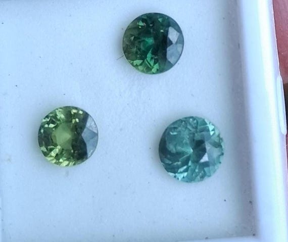 Green Tourmaline Loose Round October Gemstone Parcel