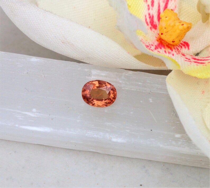 Apricot Color Sapphire Oval Shape Unique Gemstone for Etsy