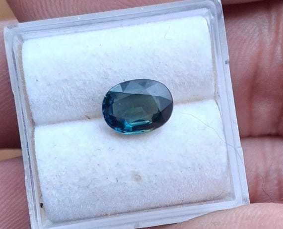 Natural Blue Green Sapphire Oval September Gemstone