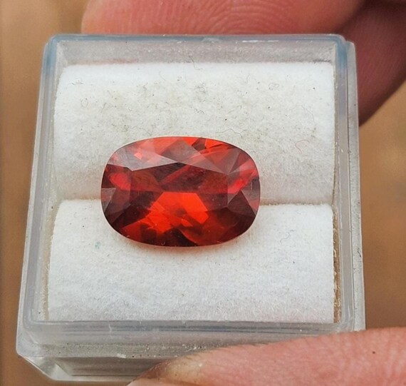 Precision Cut Cushion Spessartite Garnet January Birthstone