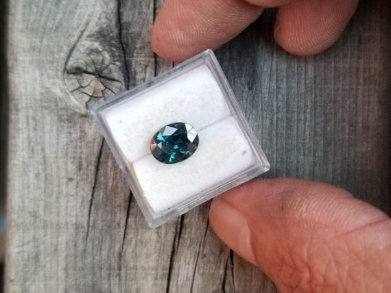 Peacock Sapphire for Engagement Ring, Gift Idea for Her Anniversary, Unique Gemstone for Gold Jewelry September Birthstone