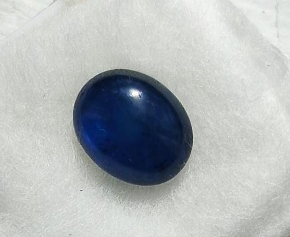 Cabochon Blue Sapphire 10x8 MM Oval September Gemstone