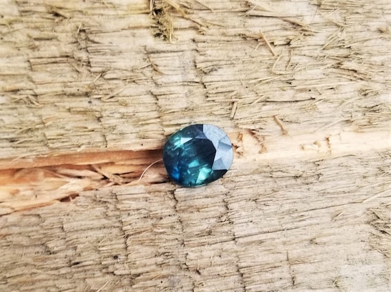 Blue Green Sapphire 1.78 cts Teal Oval Gemstone