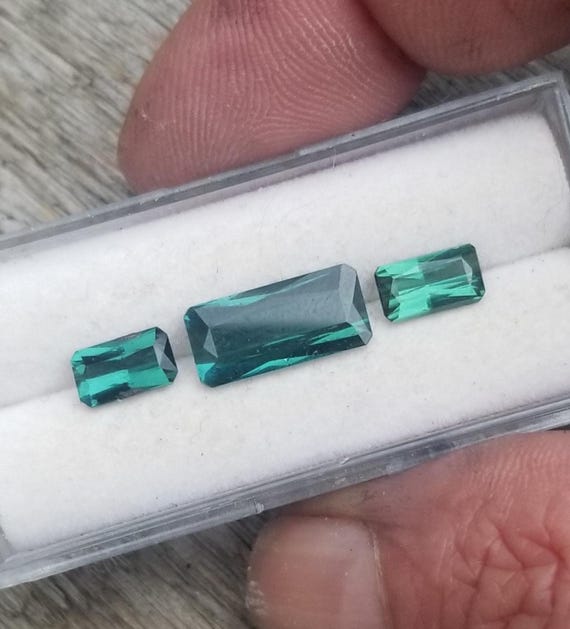 Indicolite Tourmaline Set 4.55 cts October Birthstone for Jewellery