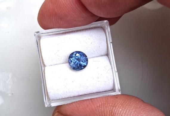 Portuguese Cut Blue Sapphire Gift for Anniversary Ring, September Birthstone for Custom Jewelry, Free Shipping to USA