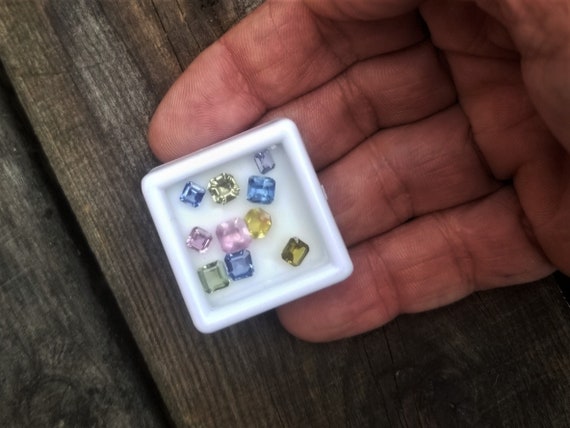 Square Ceylon Sapphire Collection