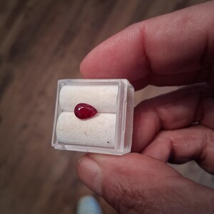 Deep Red Ruby Pear Shape, July Birthstone for Jewelry image 6