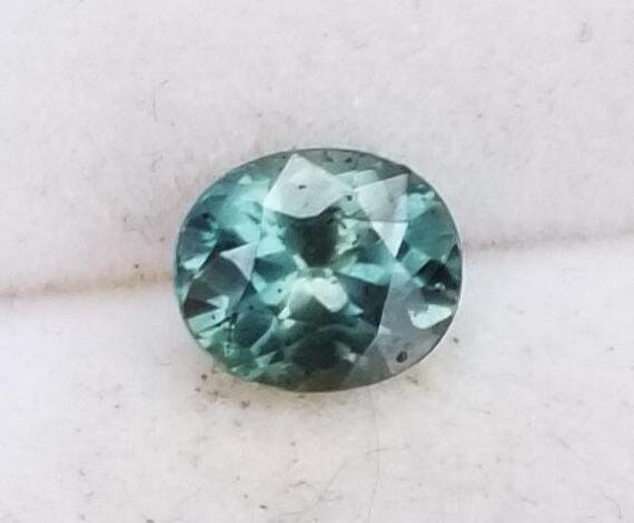 Fine Ceylon Blue Green Sapphire 6.5x5.5 MM Oval