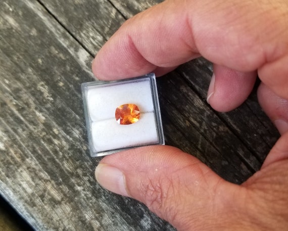 Cushion Orange Sapphire 1.62cts