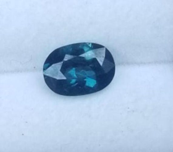 Oval Peacock Sapphire September Gemstone for Custom Jewelry
