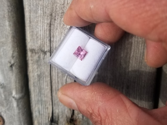 Unique Princess Cut Pink Sapphire 5.8x5.5 mm