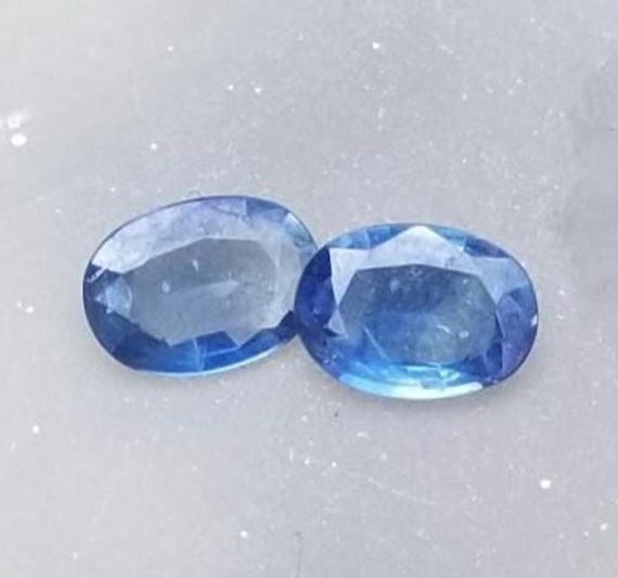Ceylon Natural Blue Sapphire Pair for Earrings, September Birthstone for Jewelry Making