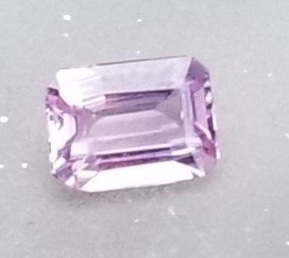 Emerald Cut Natural Ceylon Lavender Sapphire