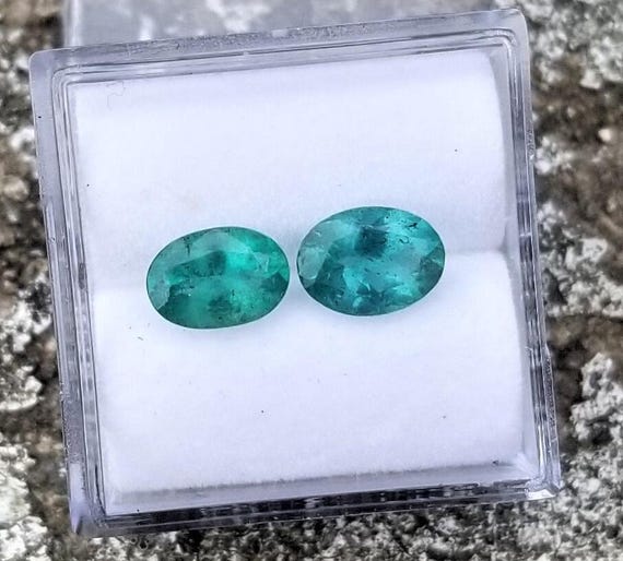 Natural Emerald Pair 1.45 cts tw