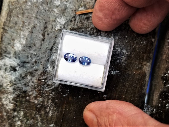 Color Change Sapphire 6x4MM Oval for Earrings