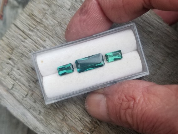 Indicolite Tourmaline Set 4.55 cts October Birthstone for Jewellery