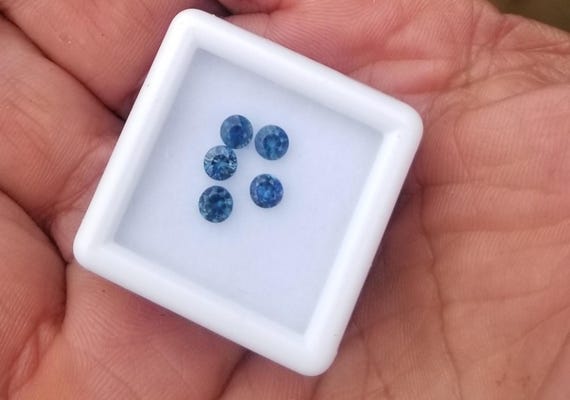 Montana Round Sapphire Collection September Gemstone Briolette Cut for Unique Jewelry Gift for Her, Free Shipping to USA