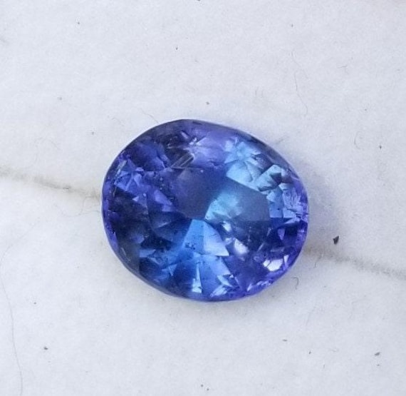 Oval Tanzanite December Birthstone, Dark Purple Tanzanite for Jewelry