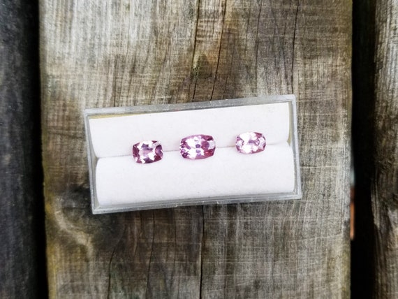 Natural Spinels for Earrings and Pendant Total Weight 3.65 Carats