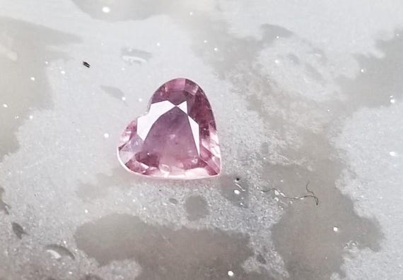 Heart Shape Sapphire for Engagement Ring, September Birthstone for Custom Made Jewelry, Free Shipping to North America