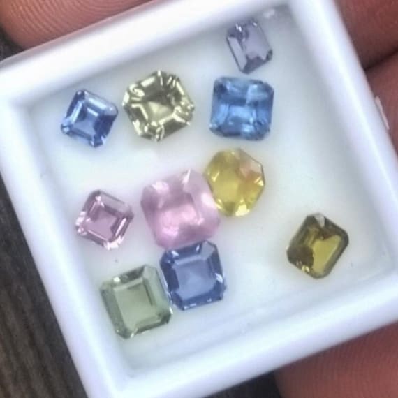Square Ceylon Sapphire Collection