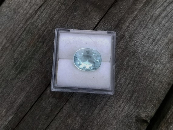 Aquamarine 11x9MM Oval Precision Cut March Birthstone
