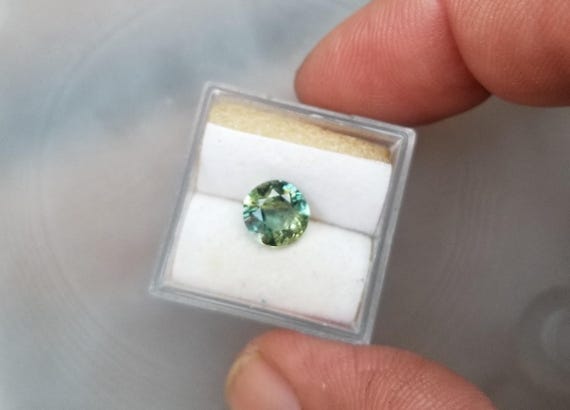 Parti Color  Multicolor Round Sapphire for Anniversary Jewelry, September Birthstone for Engagement Ring, Free Shipping to USA