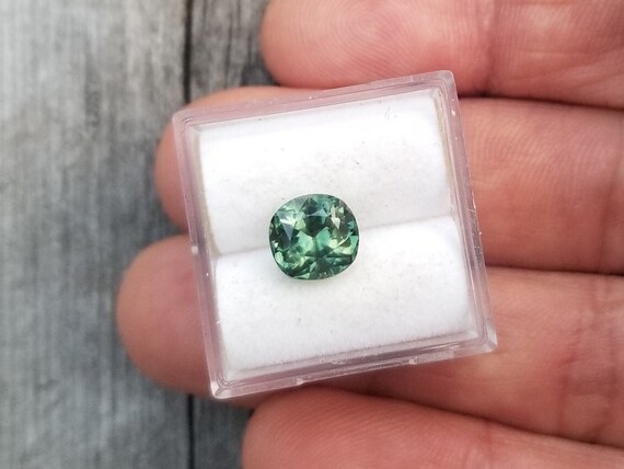 Cushion Sapphire for Her Birthday, Precision Cut Sapphire, One of a Kind September Birthstone for Anniversary Gift