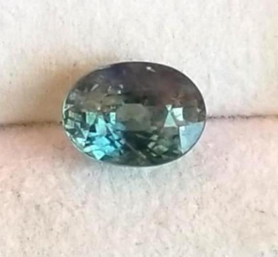 Ceylon Oval Blue Green Sapphire September Gemstone for Anniversary Gift