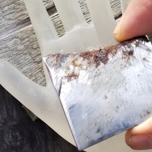 Genuine Iron Meteorite Slice for Collectors. One of a Kind Piece for Gemstone Collectors