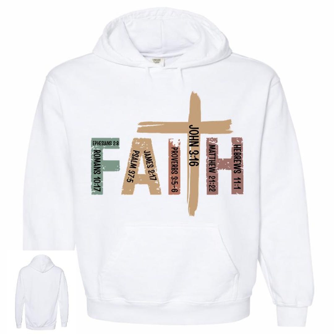 Faith Bible Verses - Comfort Colors Garment-dyed Hooded Sweatshirt - Etsy