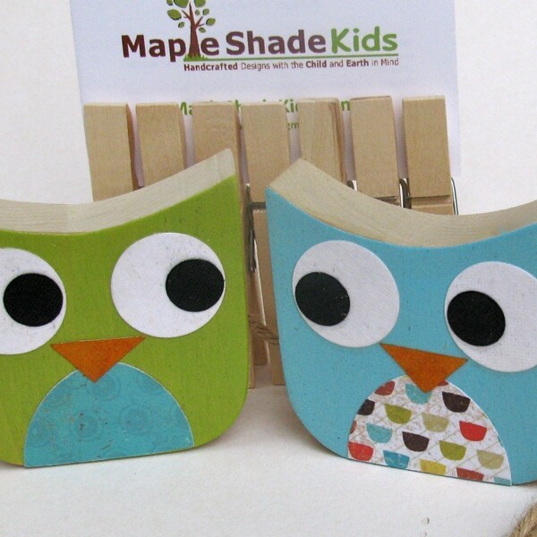 Charity Event - Owl Art Clips -eco-friendly - by Maple Shade Kids