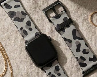 Leopard Print Milanese Apple Watch Band: Women display picture 3