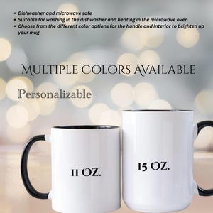 Labrador Retriever Floral Accent Coffee Mug, 11oz & 15oz, Yellow, black and chocolate Lab Tea Cup Gift image 5