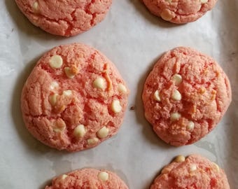Strawberry cheesecake Cookies/ Dessert/ Snacks/ Soft/ Chewy