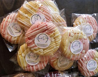 Strawberry & Lemon Cookies/ Dessert/ Snacks/ Soft/ Chewy