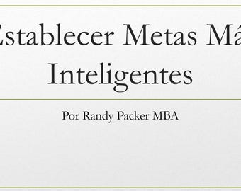 Establecer Metas Más Inteligentes