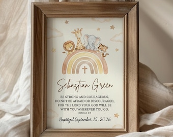 Baby Baptism Poster, Personalized  Name Baptism Gift Girl, Godchild Baptism Sign, Nursery Decor, Baby Baptism, Dedication Gift