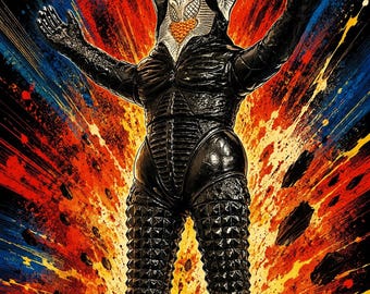 Zetton Ultraman Kaiju Sofubi Figure, Bandai 1983 Mark Japanese Vinyl Monster Toy from Japan, Tokusatsu Collector Display