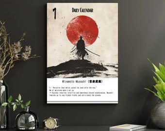 10 dni mądrości samurajów – Kalendarz cytatów do druku | Japońska motywacja Bushido | Pobierz plik PDF