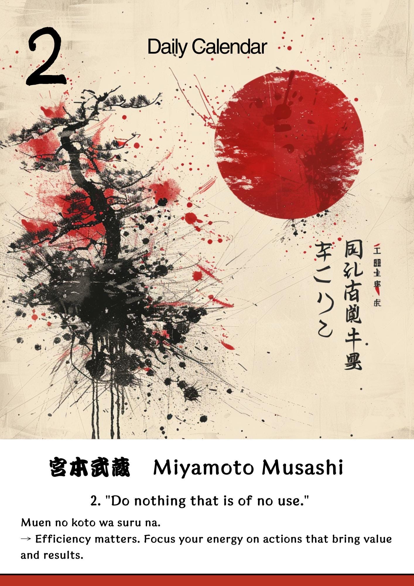 10 Days of Samurai Wisdom – Printable Daily Quote Calendar | Bushido ...