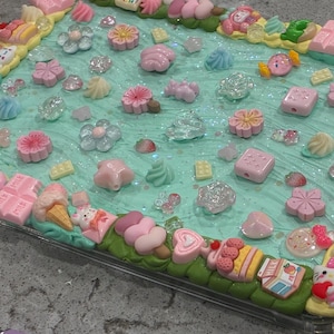 100 Charm Custom Kawaii Sanrio Sweets Decoden Cute Junk Case iPad A16 11th Generation 2025 11” & iPad 10th Generation 2022 10.9” Case